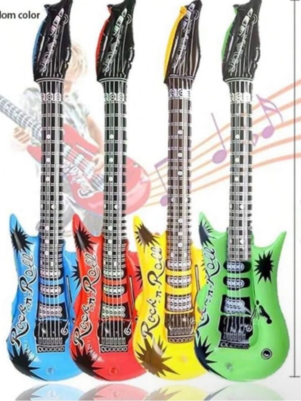 Inflatable Rock 'n' Roll Guitars set of 7